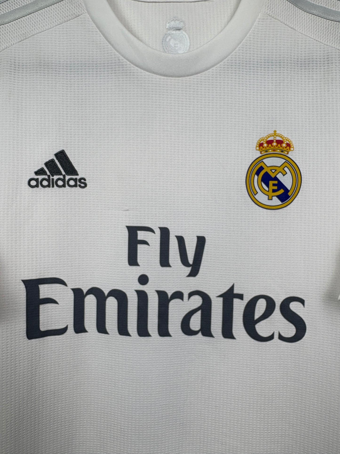 Real Madrid 2015/16 Home Adidas Football Shirt L Sergio Ramos 4