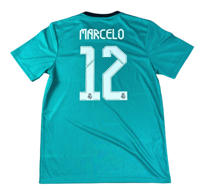 Real Madrid 2021/22 Third Adidas Football Shirt Large Marcelo 12