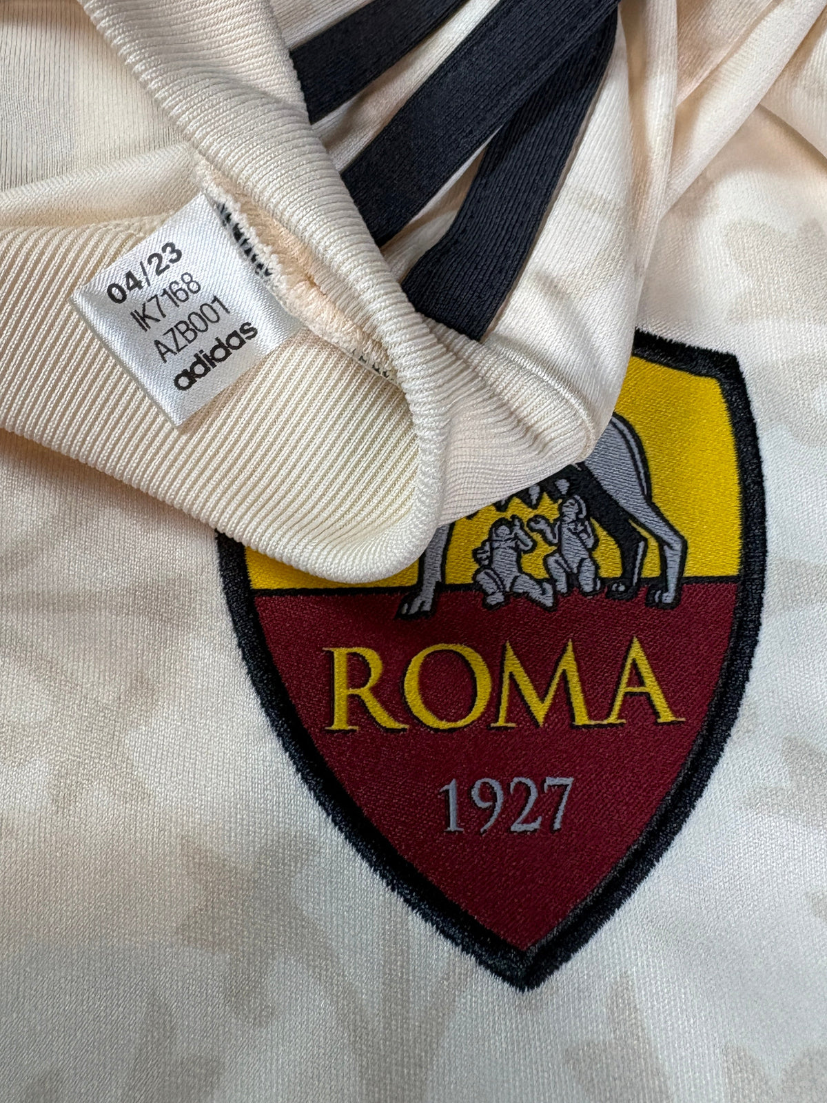 As Roma 2023/24 Away Adidas Football Shirt Large Totti 10