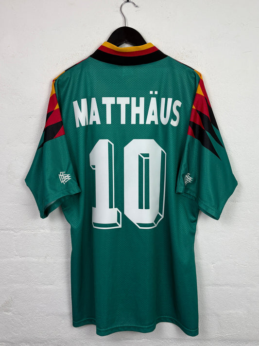 Germany 1994 Away Adidas Football Shirt L Matthaus 10
