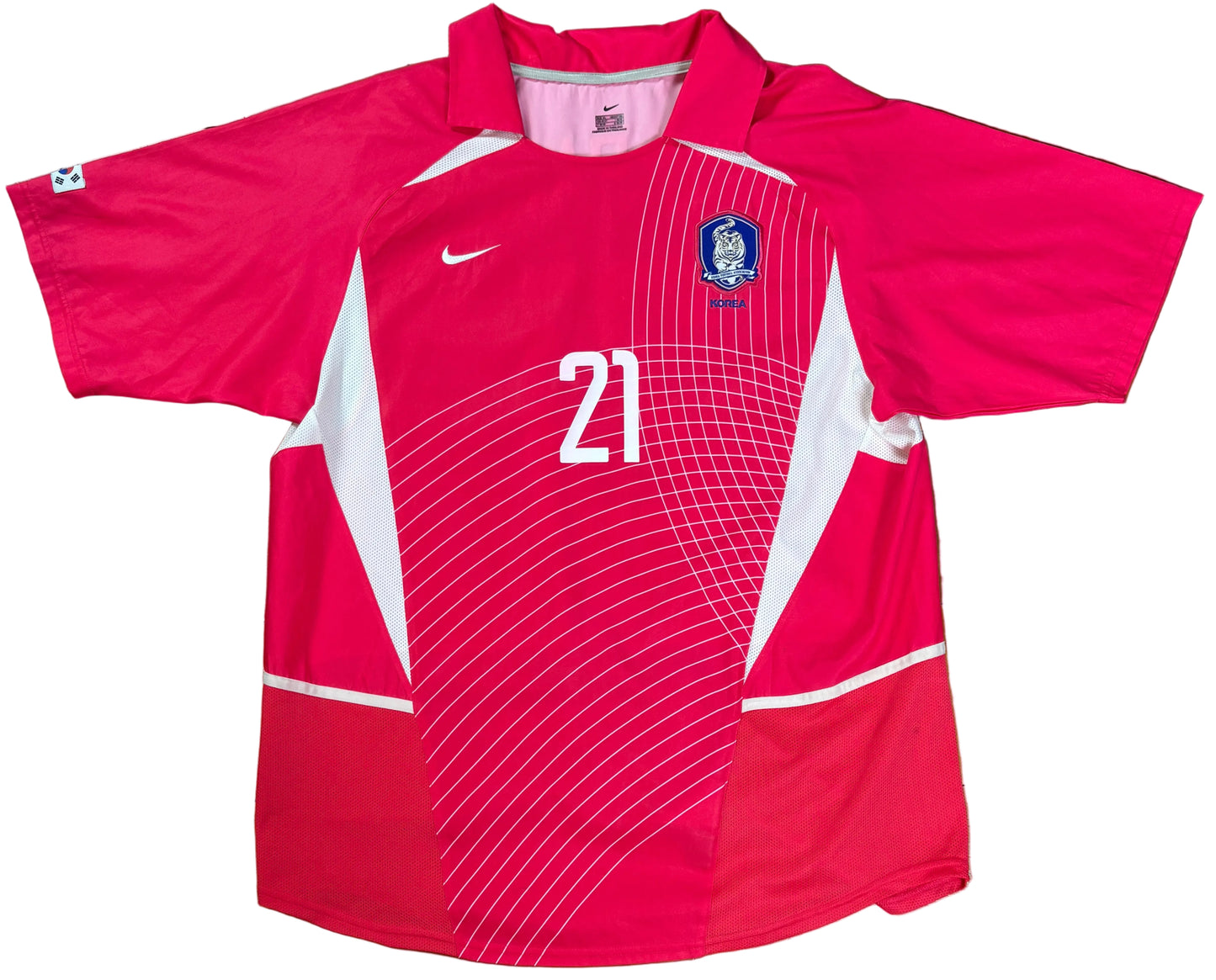 South Korea 2002 Home Nike Football Shirt Extra Large J S Park 21