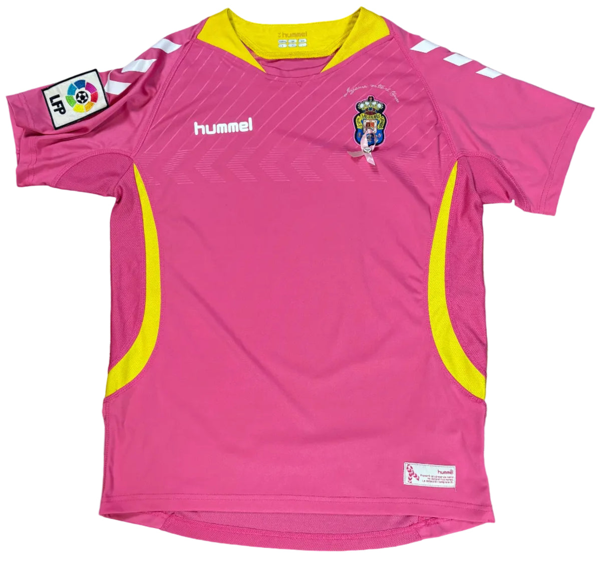 Las Palmas 2013/14 Brest Cancer Awareness Hummel Football Shirt Medium