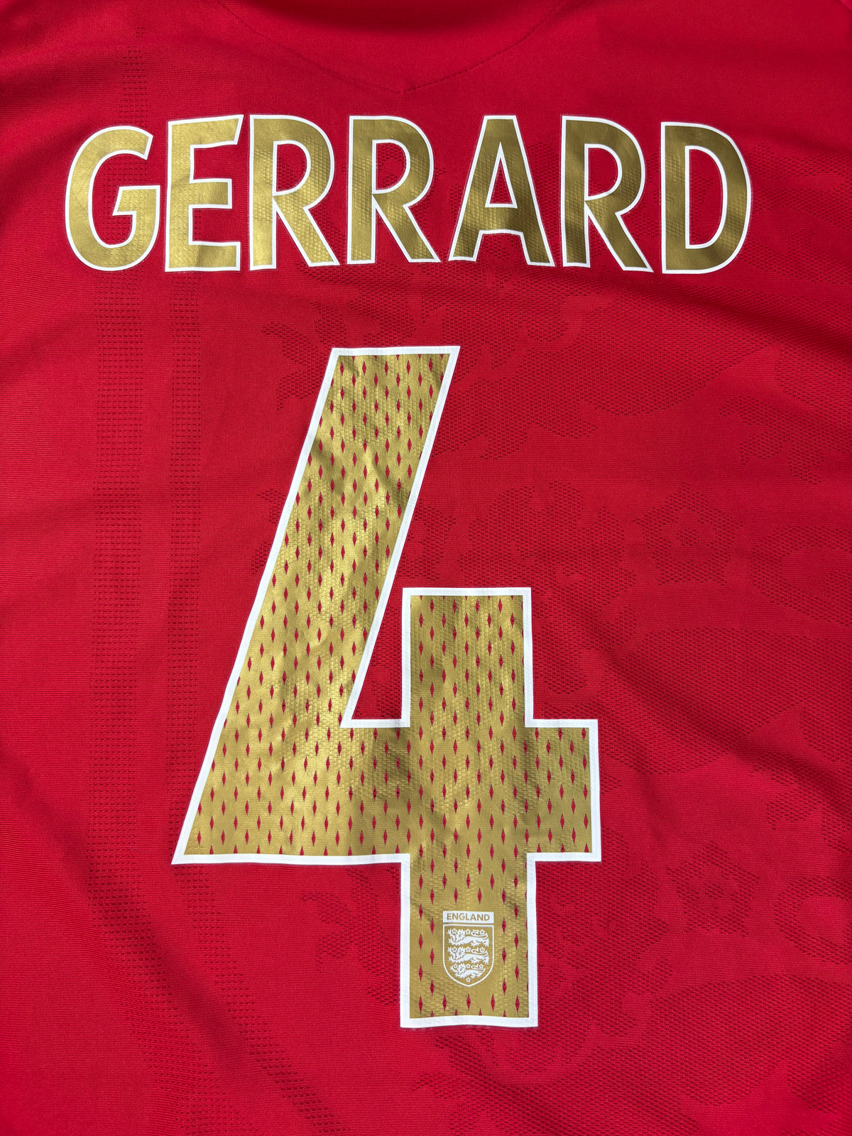 England 2006 Away Umbro Football Shirt Extra Large Long Sleeve Gerrard 4