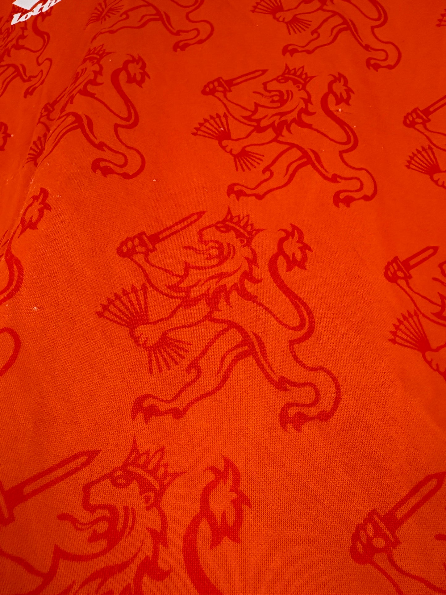 Netherlands 1994 Home (Long Sleeve) Lotto Football Shirt Large