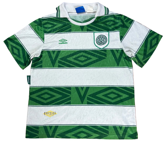 Celtic 1993/95 Home Umbro Football Shirt Large