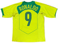 Brazil 2004 Home Nike Football Shirt Large Ronaldo 9