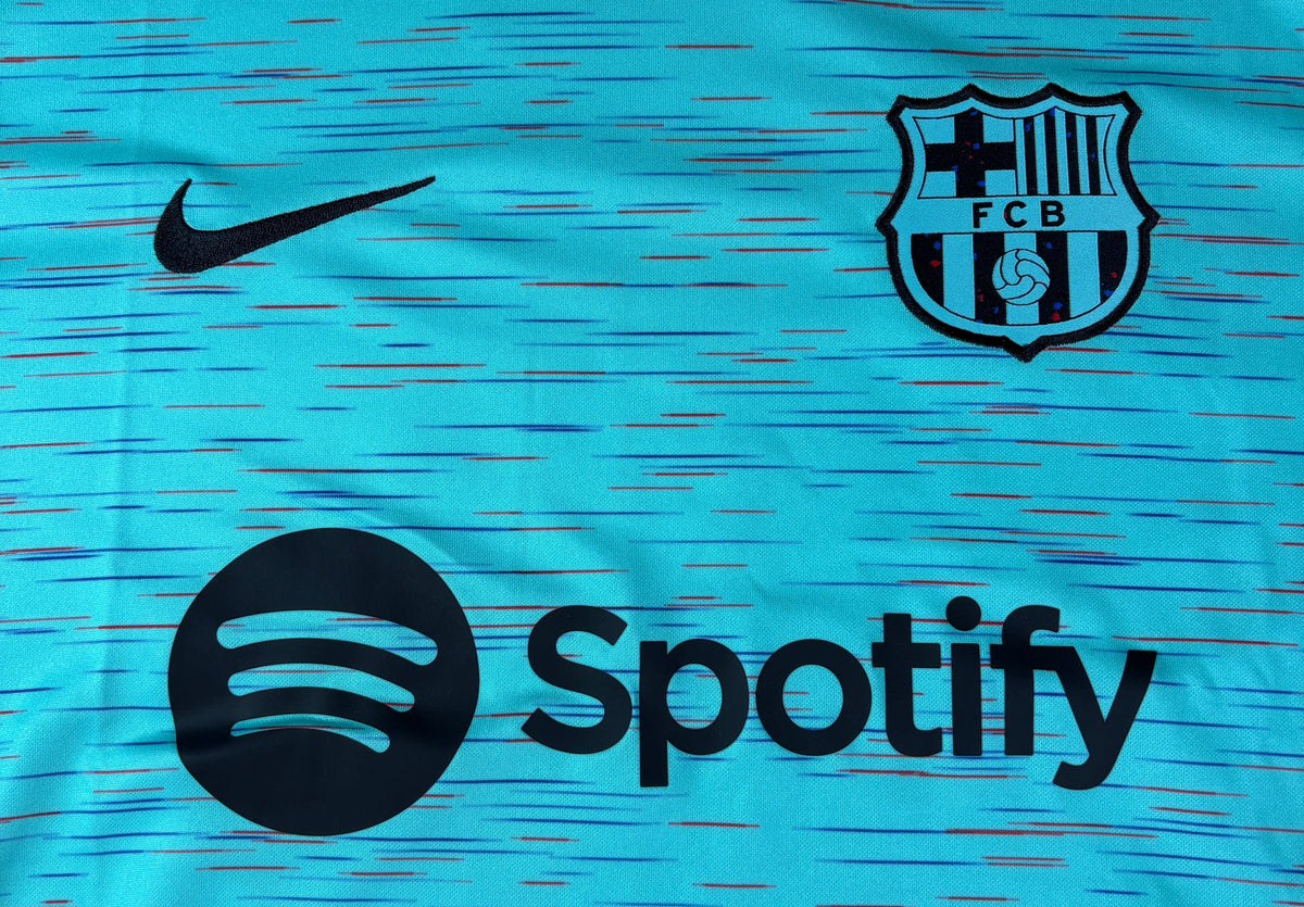 Barcelona 2023/24 Third Nike Football Shirt Large Gavi 8