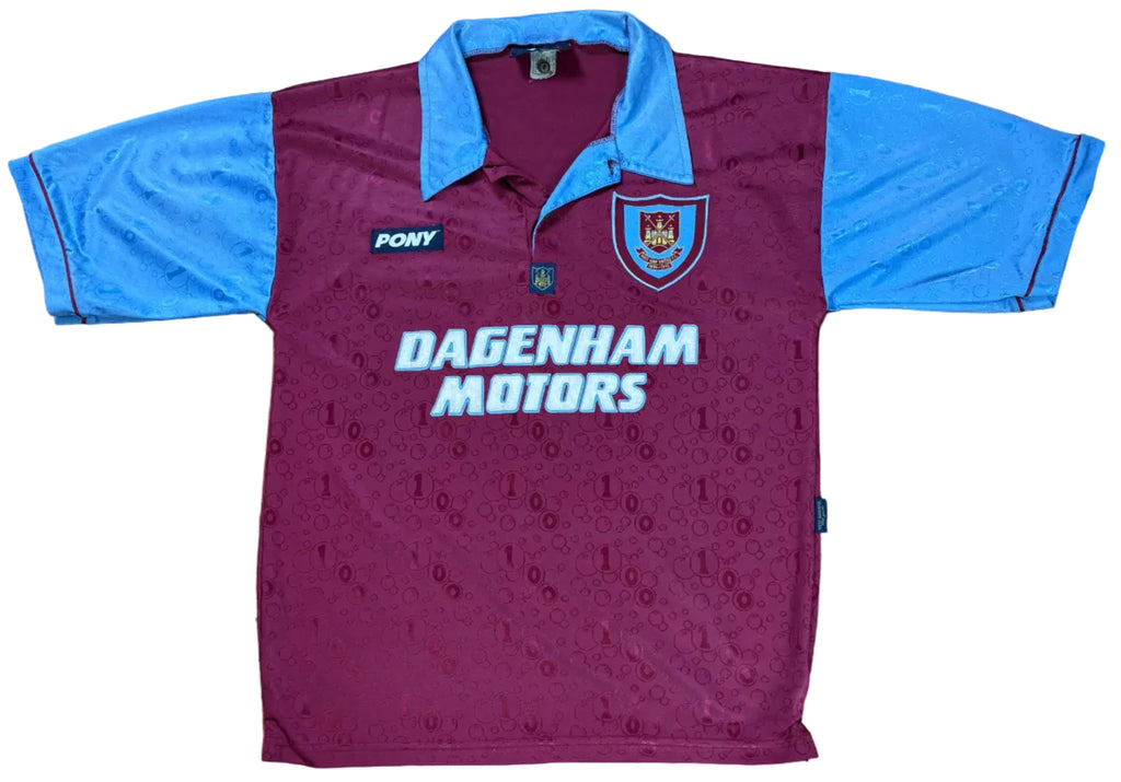 West Ham 1995/97 Home Pony Football Shirt Medium