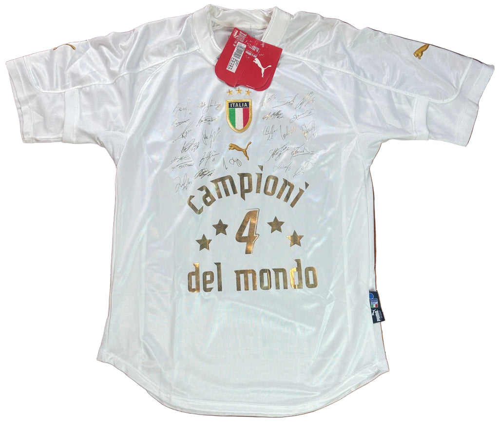 Italy 2006 Away Championship Puma Football Shirt Medium