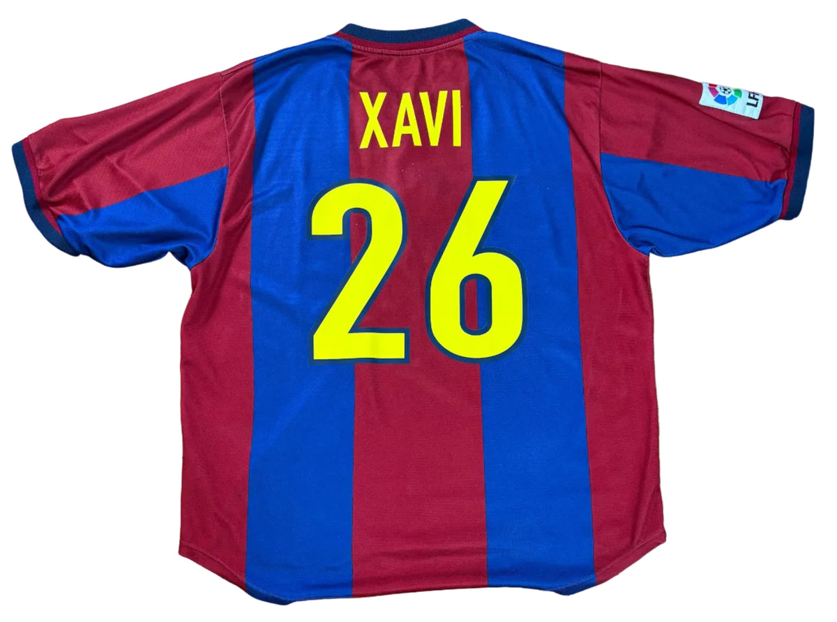 Barcelona 1998/99 Home Nike Football Shirt Extra Large Xavi 26