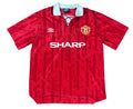 Manchester United 1992/94 Home Umbro Football Shirt Large