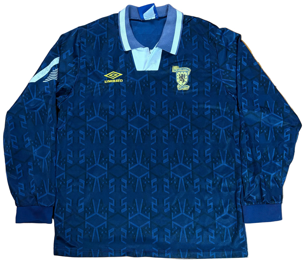 Scotland 1992 Home Umbro Football Shirt Large