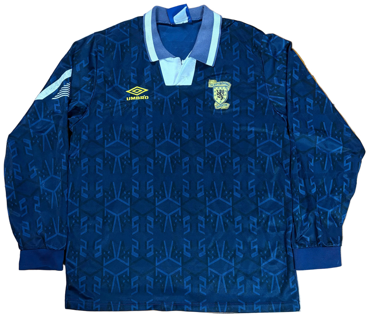 Scotland 1992 Home Umbro Football Shirt Large