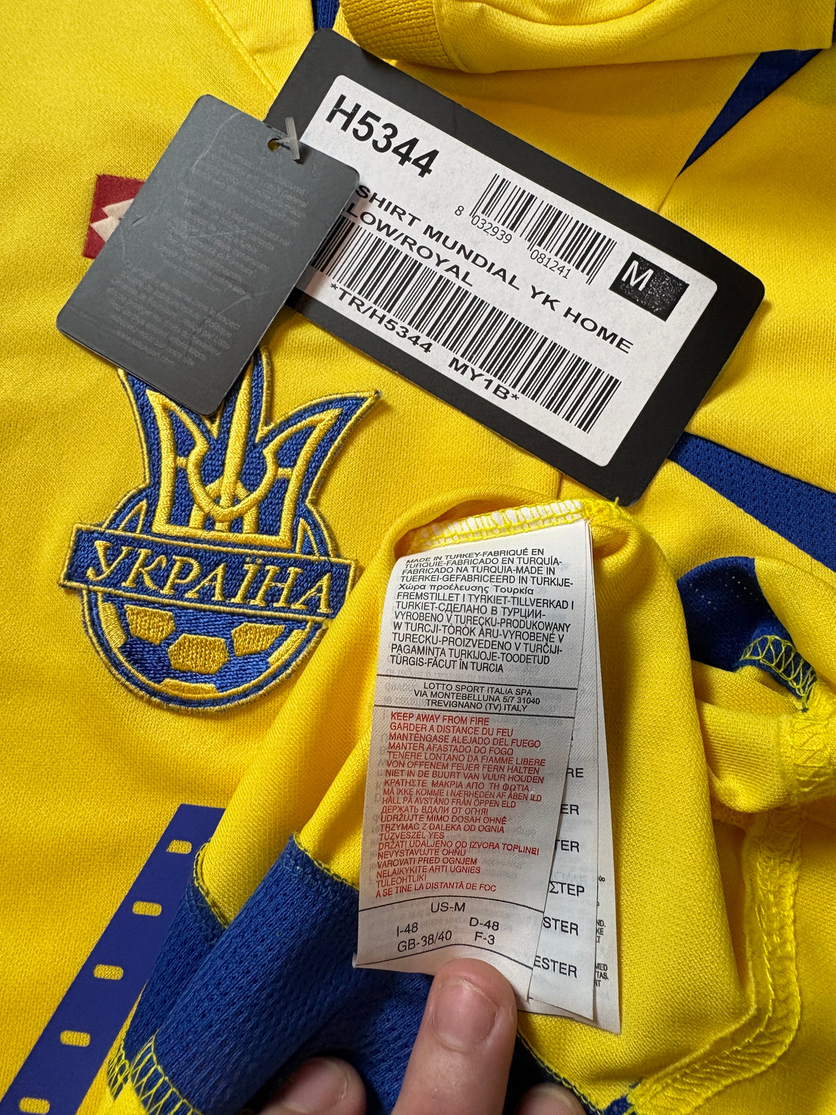 Ukraine 2006 Home Lotto Football Shirt Medium Tymoschuk 4