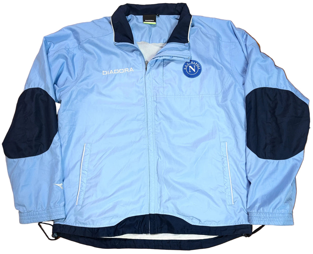 Napoli 2000's Jacket Macron Football Jacket Large