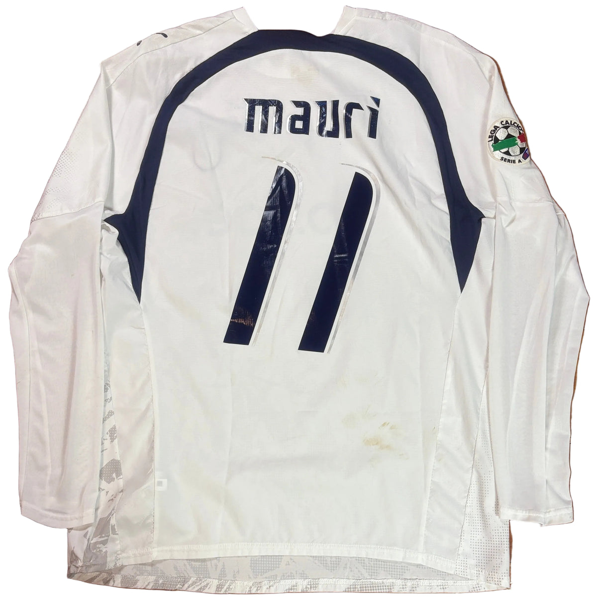 Lazio 2007/08 Away Puma Football Shirt Extra Large Mauri 11 *Matchworn*