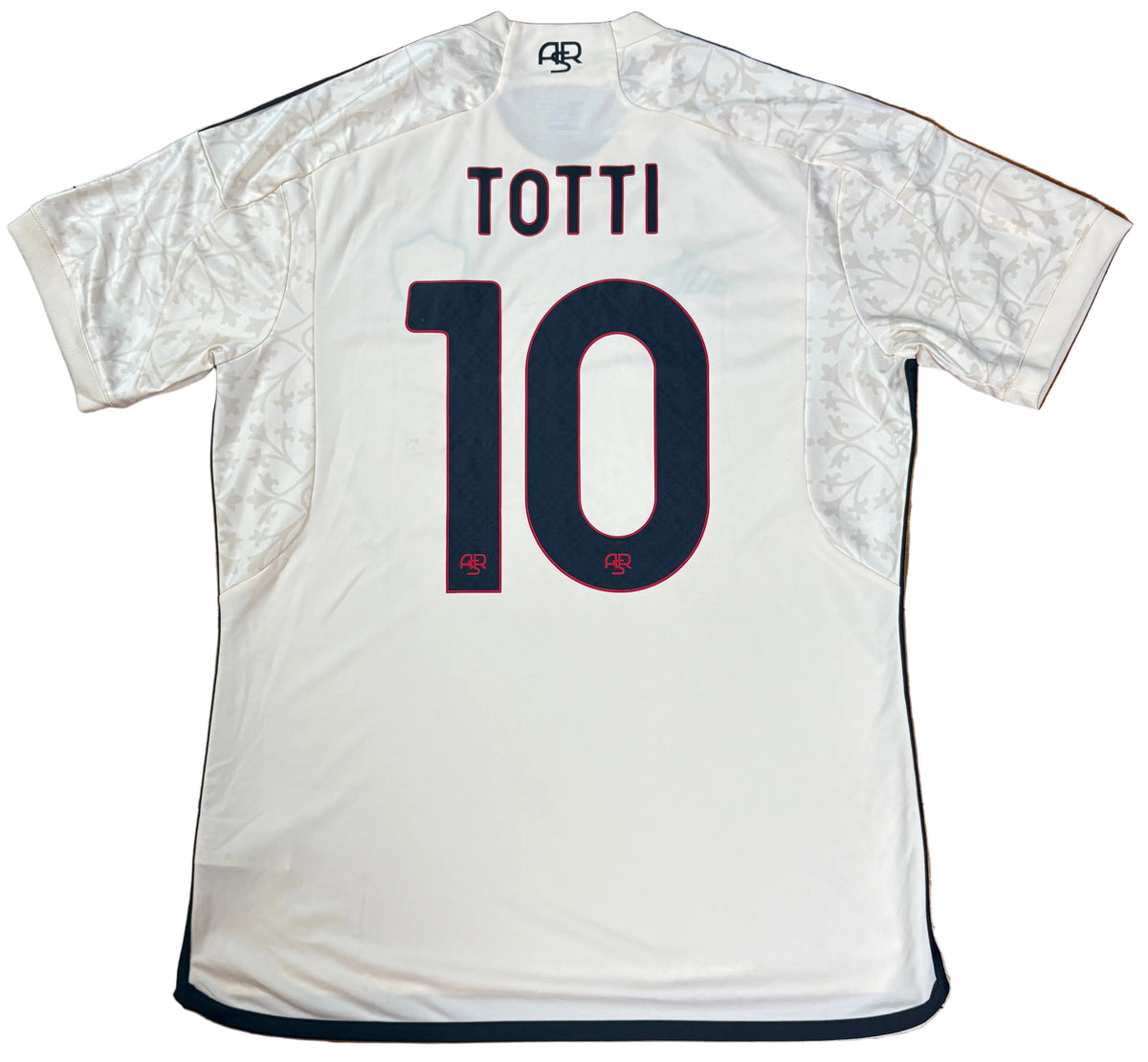 As Roma 2023/24 Away Adidas Football Shirt Large Totti 10