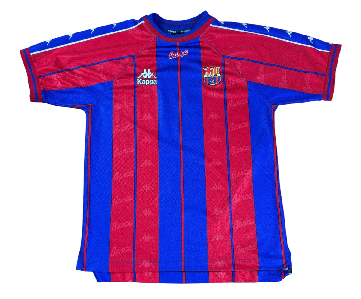 Barcelona 1997/98 Home Kappa Football Shirt Large