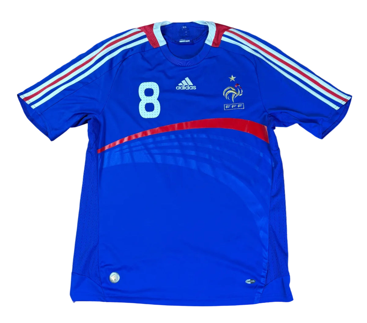 France 2008 Home Adidas Football Shirt Large Anelka 8
