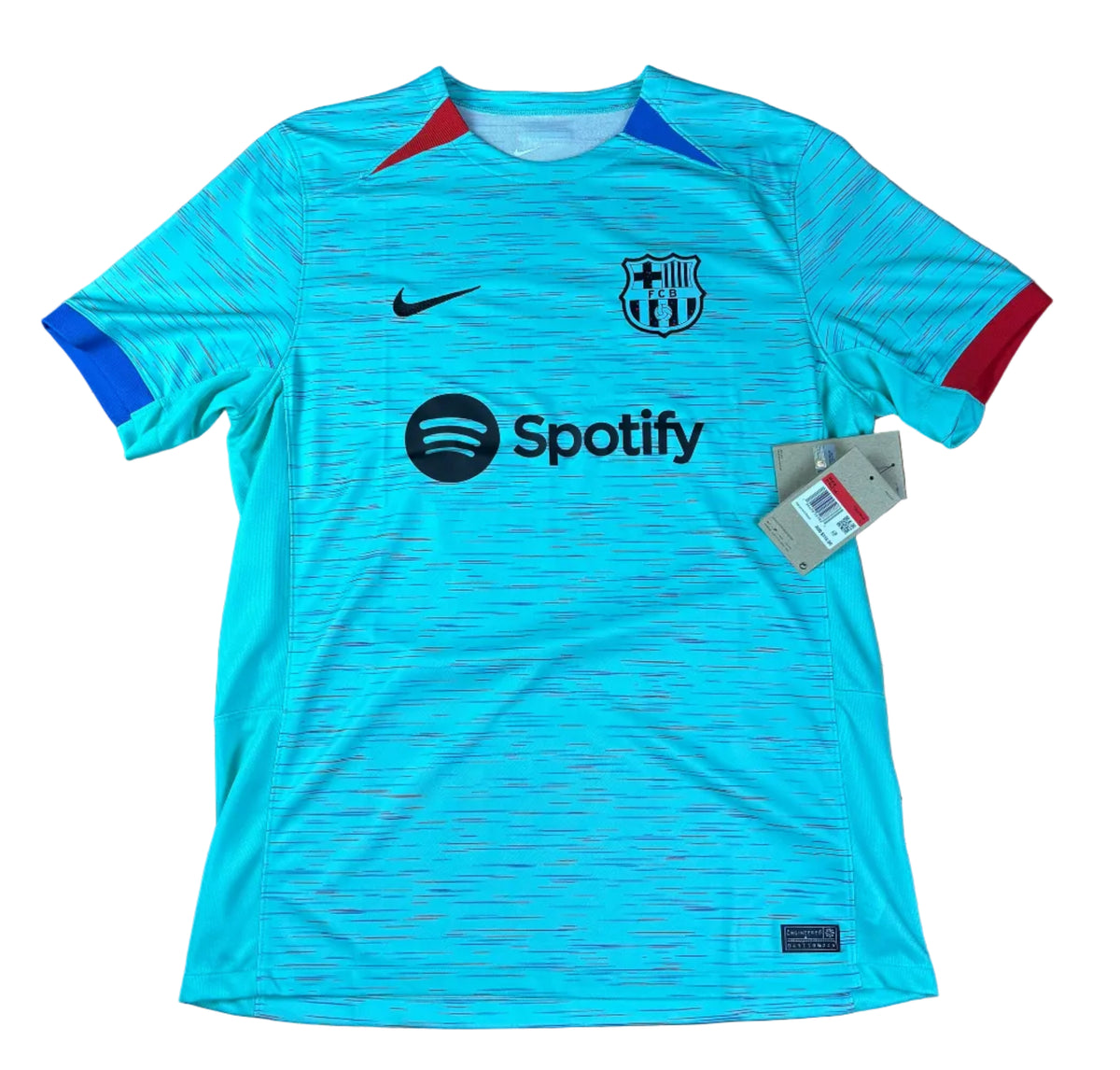 Barcelona 2023/24 Third Nike Football Shirt Large Gavi 8