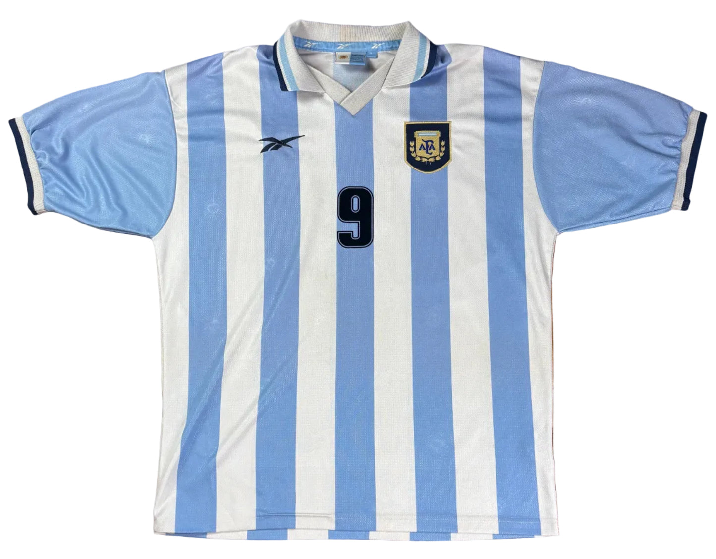 Argentina 1999 Home Reebok Football Shirt Extra Large Bastituta 9