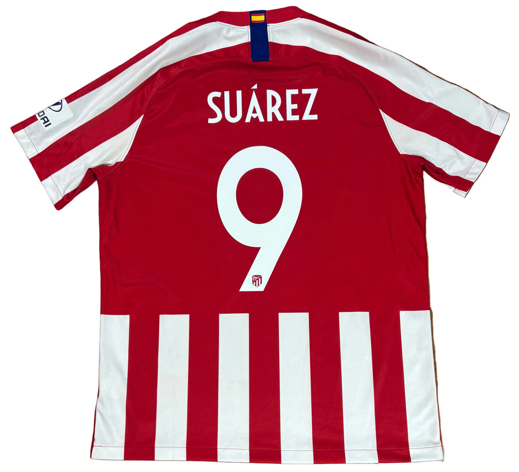 Atletico Madrid 2020/21 Home Nike Football Shirt Extra Large Suarez 9