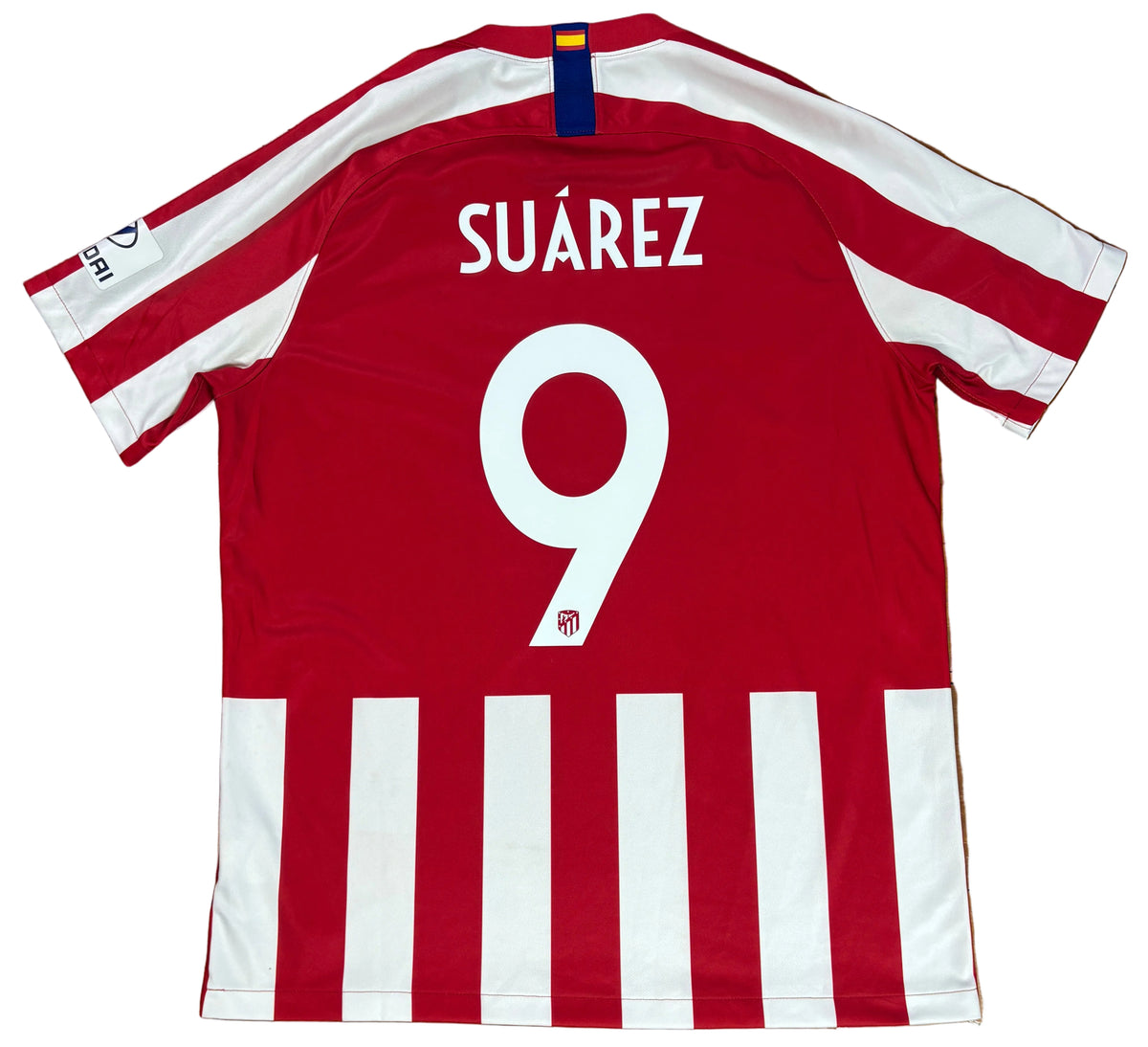 Atletico Madrid 2020/21 Home Nike Football Shirt Extra Large Suarez 9