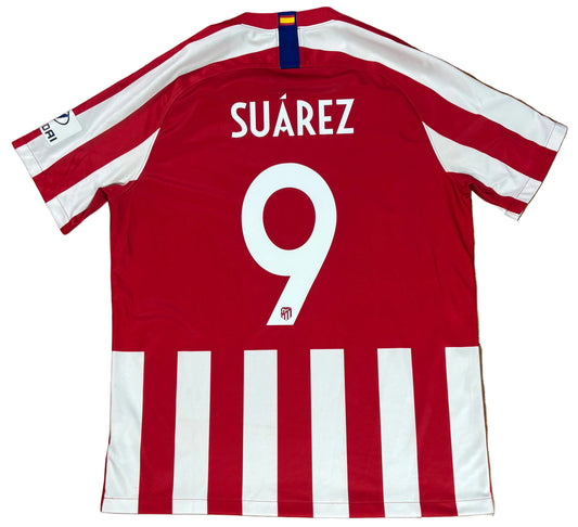 Atletico Madrid 2020/21 Home Nike Football Shirt Extra Large Suarez 9