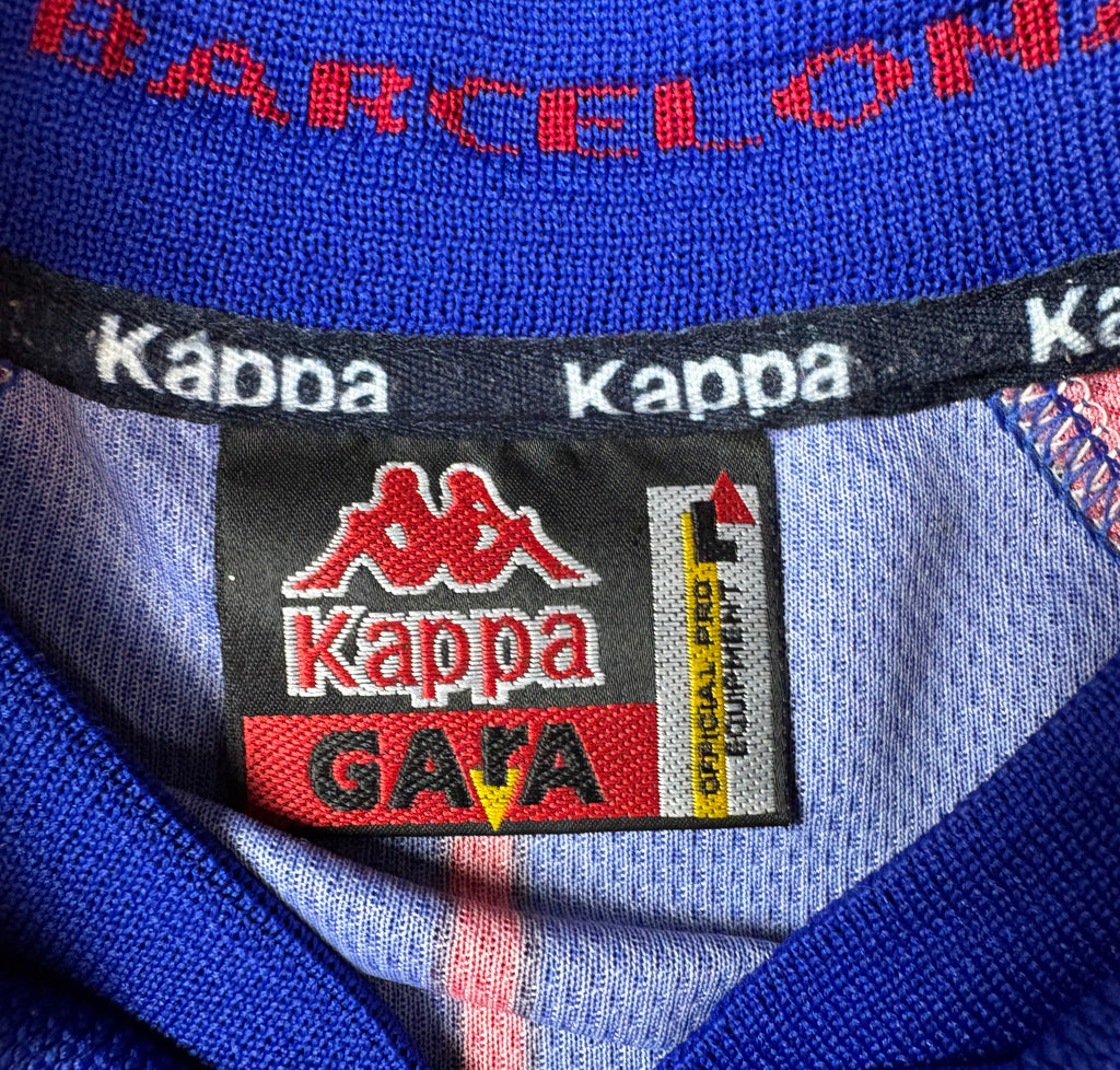 Barcelona 1997/98 Home Kappa Football Shirt Large