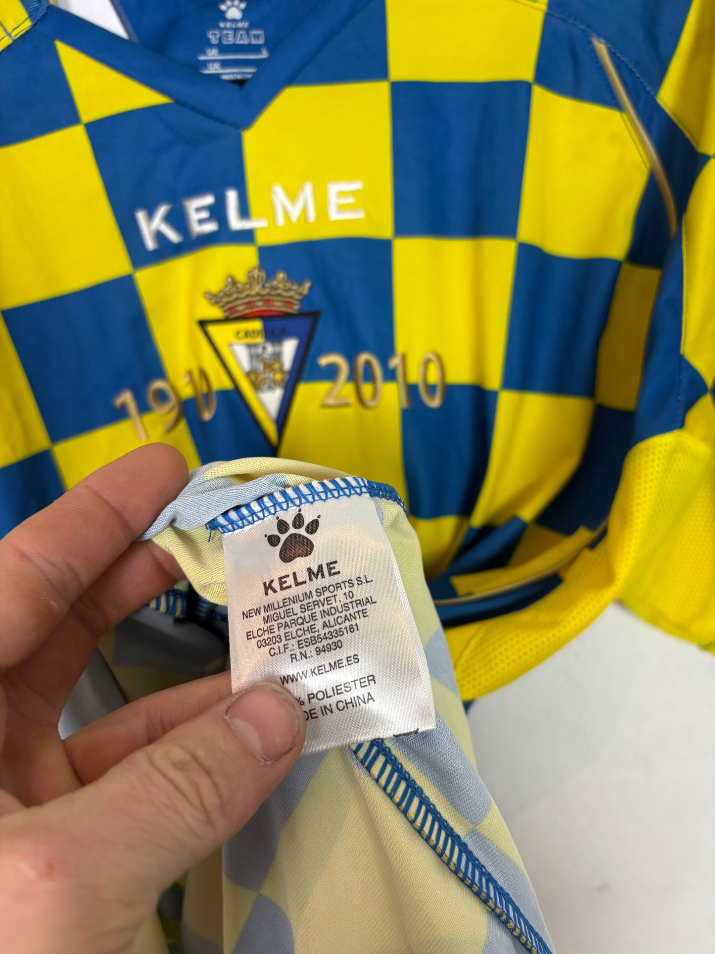 Cadiz 2010/11 Special Kelme Football Shirt Large