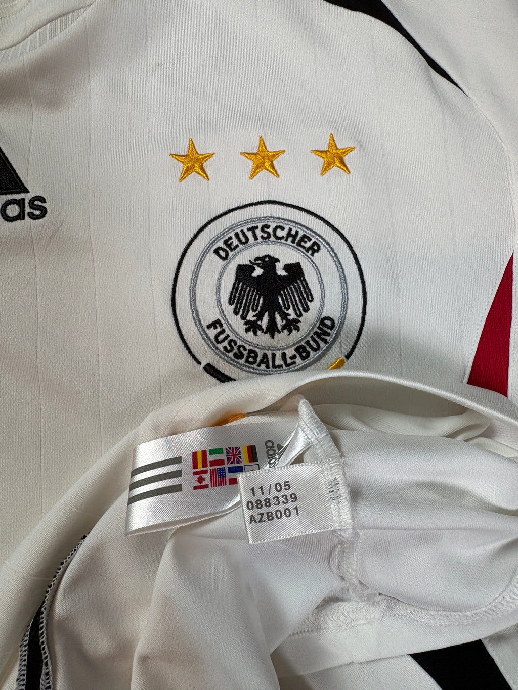 Germany 2006 Home Adidas Football Shirt Large Lahm 16