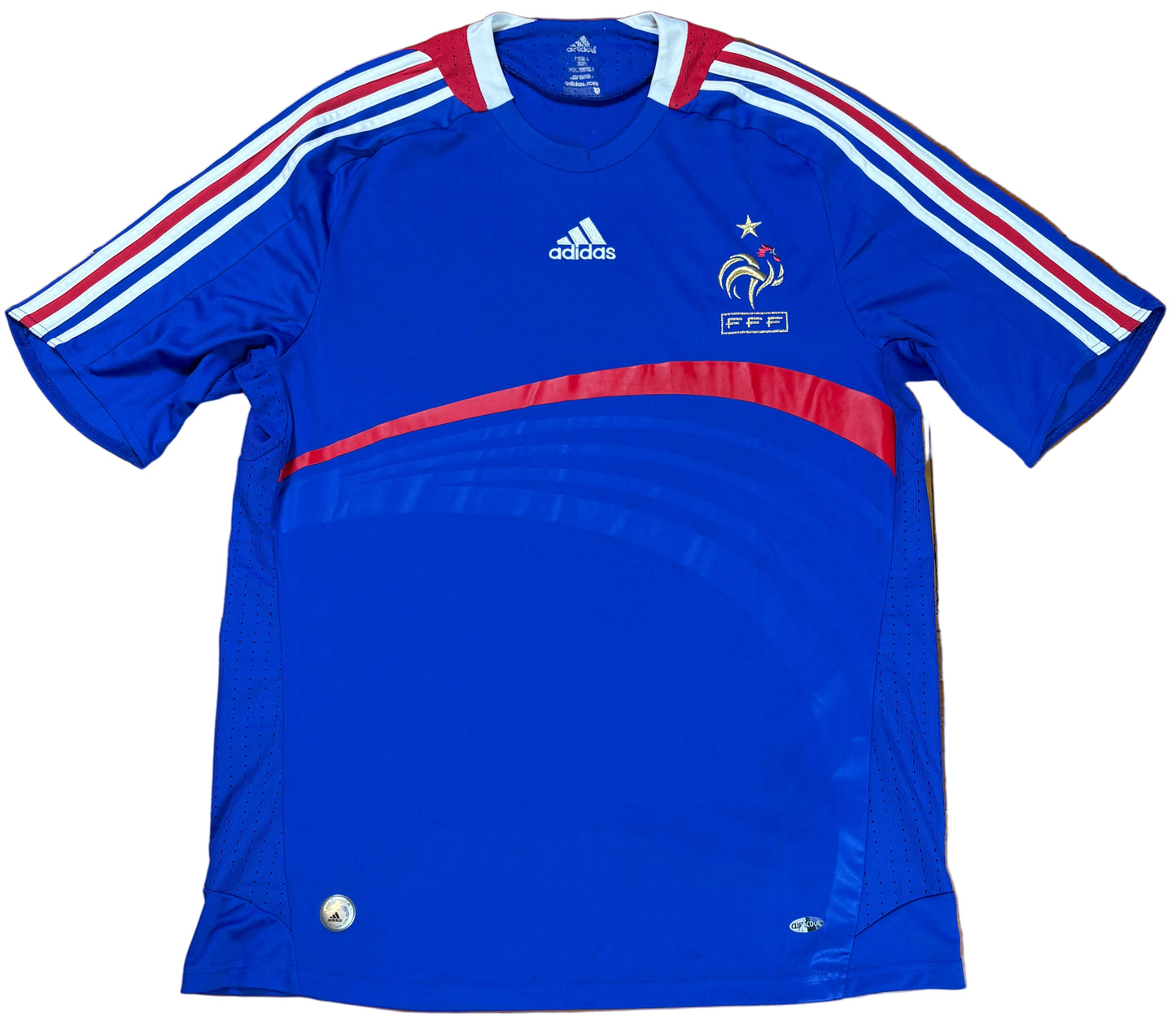 France 2008 Home Adidas Football Shirt Large