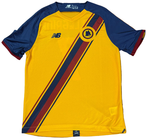 As Roma 2021/22 Third New Balance Football Shirt Large Pellegrini 7