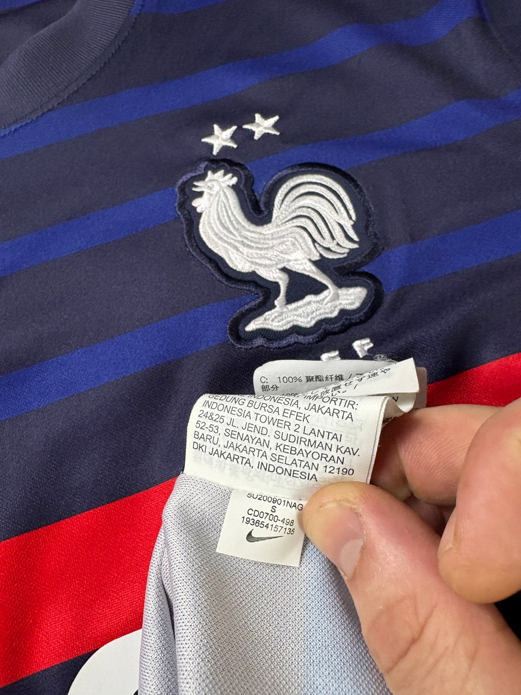France 2020/21 Home Nike Football Shirt Small Mbappe 10