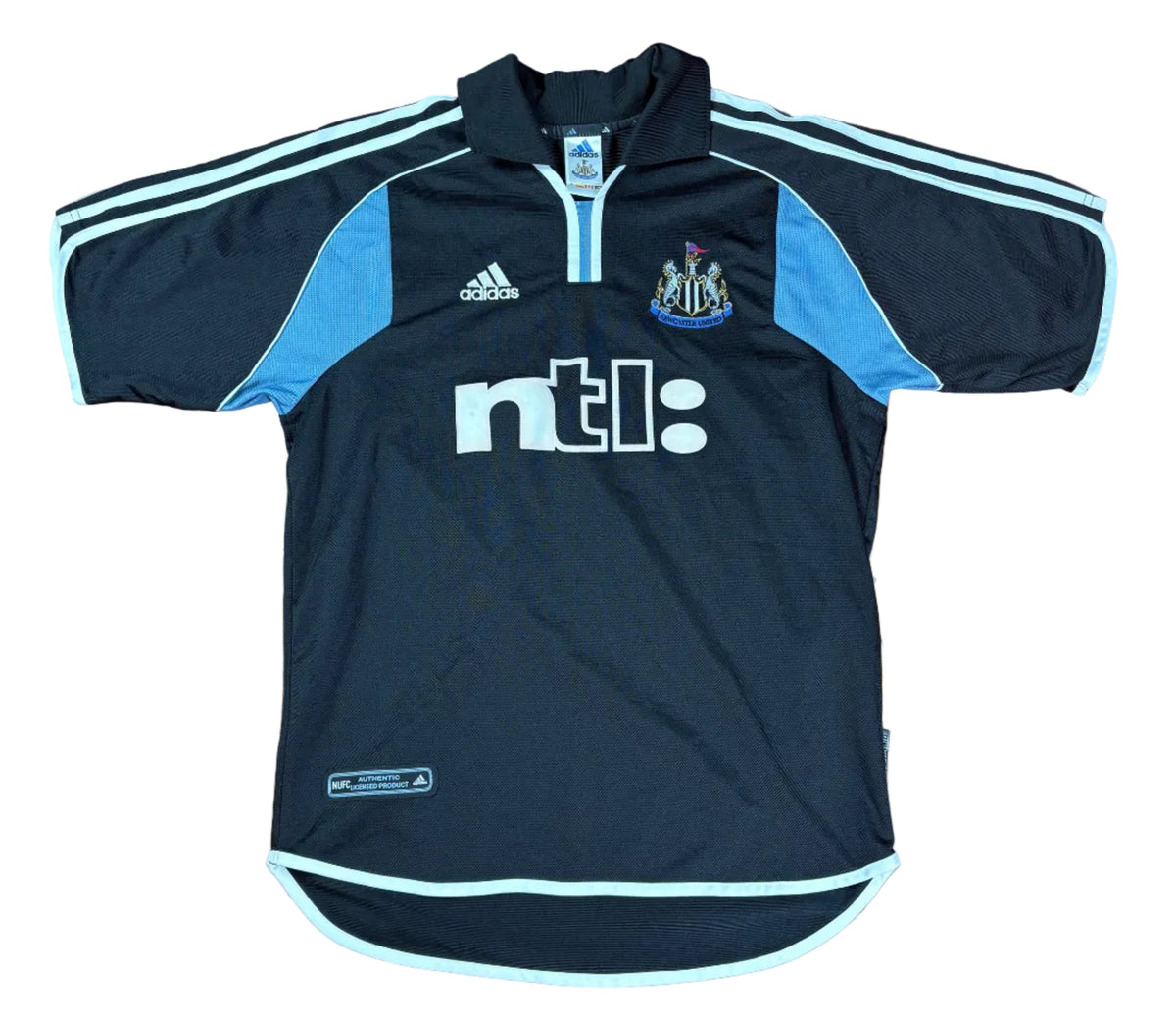 Newcastle United 2000/01 Away Adidas Football Shirt Medium Shearer 9