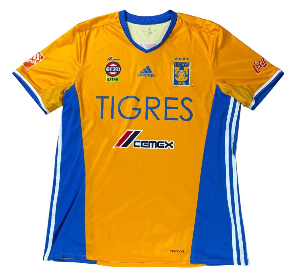 Tigres 2016/17 Home Adidas Football Shirt Large