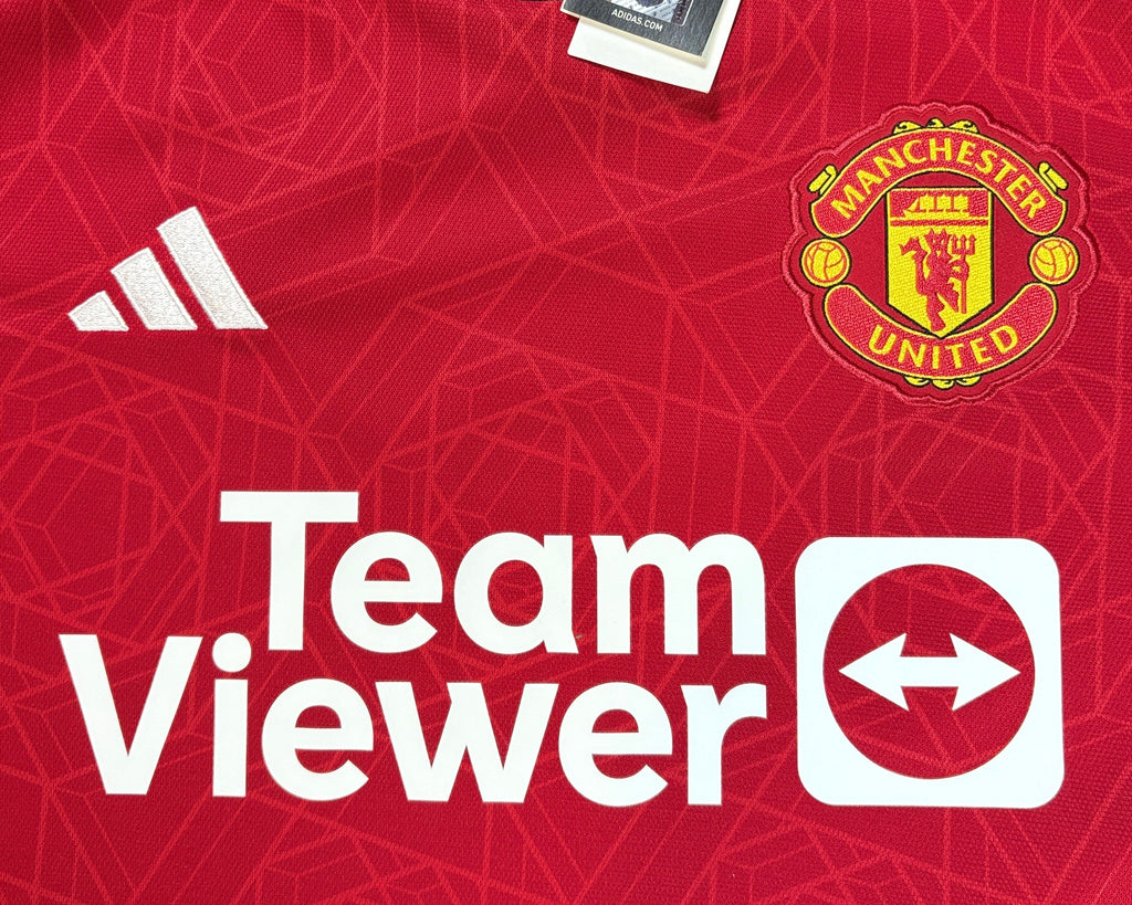 Manchester United 2023/24 Home Adidas Football Shirt Large