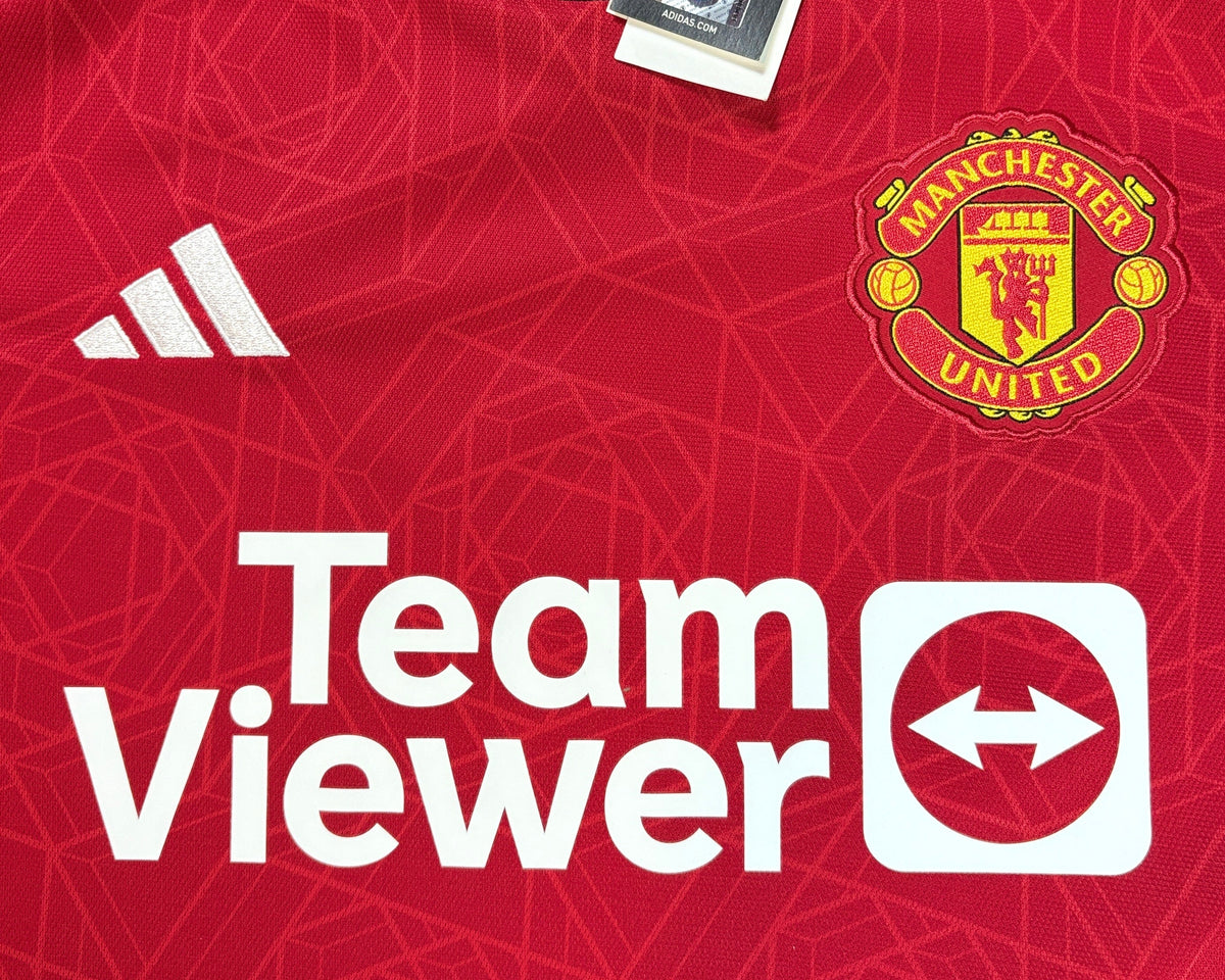 Manchester United 2023/24 Home Adidas Football Shirt Large