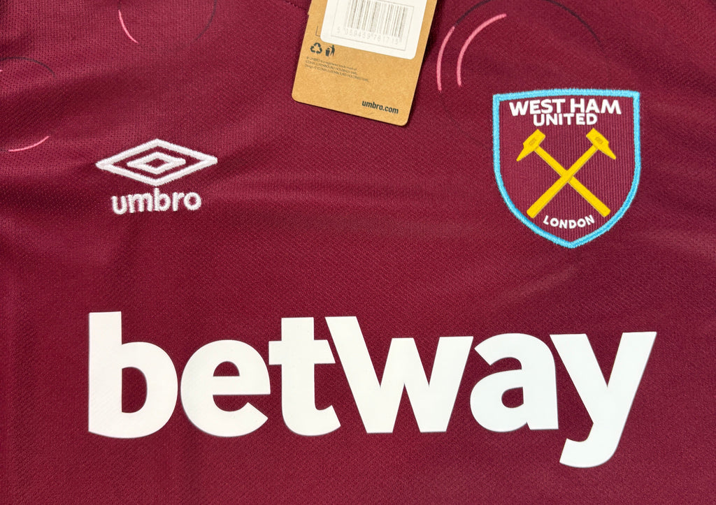 West Ham 2023/24 Home Umbro Football Shirt Large (W) Gorry 22
