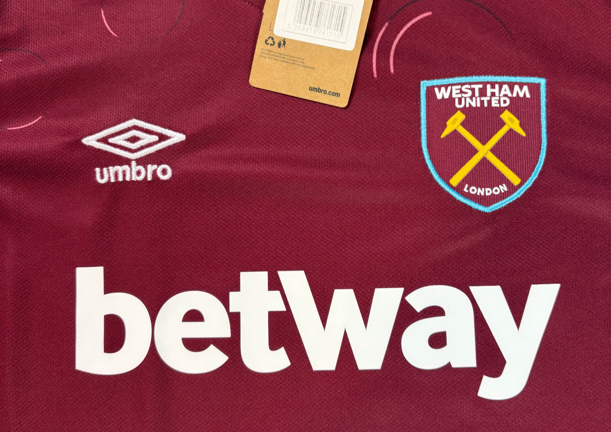 West Ham 2023/24 Home Umbro Football Shirt Large (W) Gorry 22