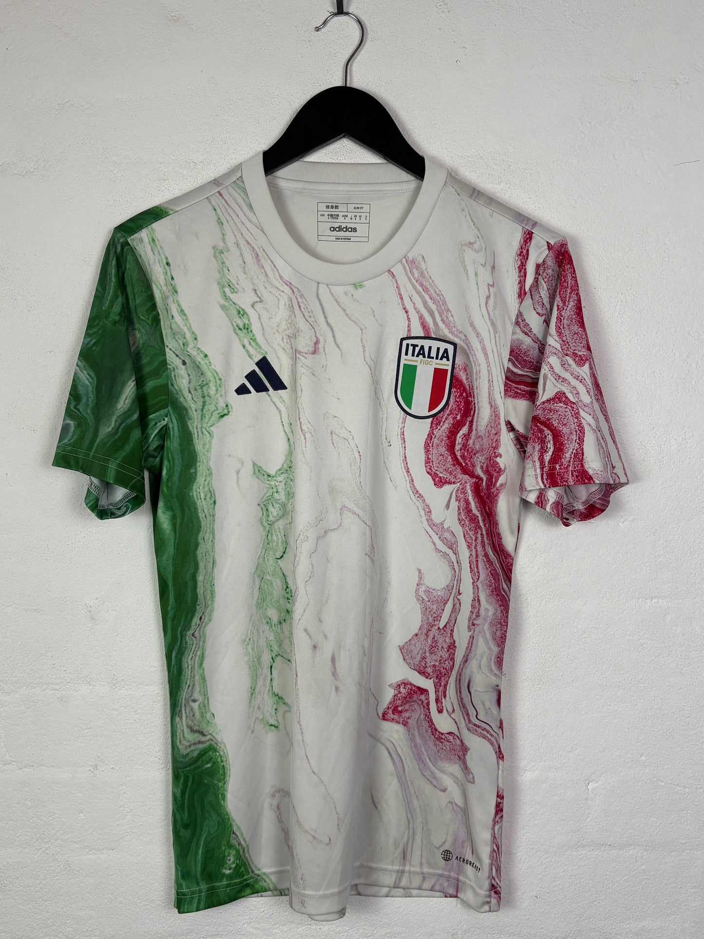 Italy 2023 Pre-Match Adidas Football Shirt Small