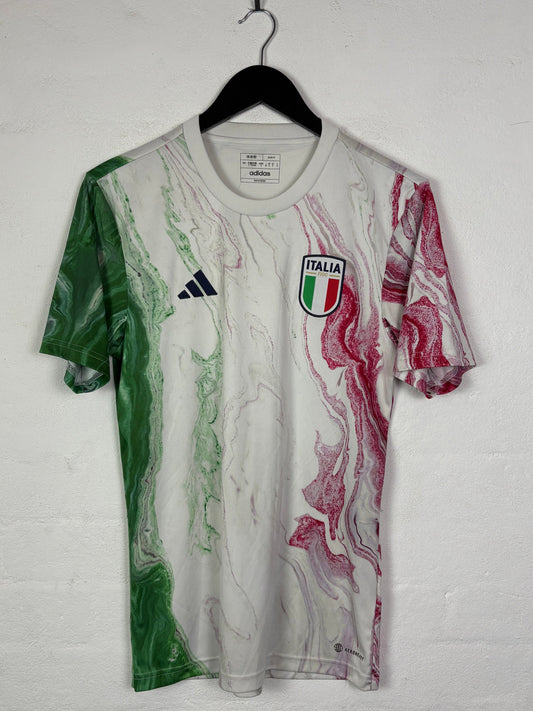 Italy 2023 Pre-Match Adidas Football Shirt Small