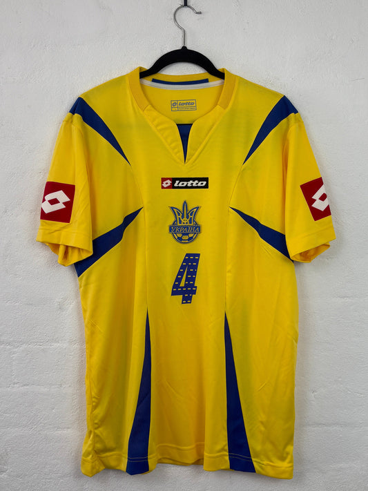 Ukraine 2006 Home Lotto Football Shirt  L Tymoschuk