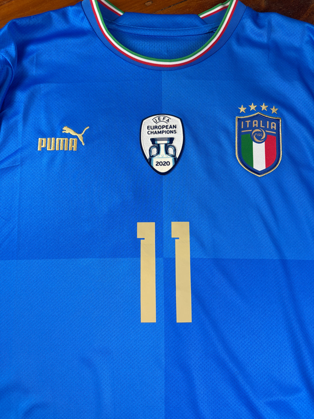 Italy	2020 Home Puma Football Shirt Extra Large Gnoto 11