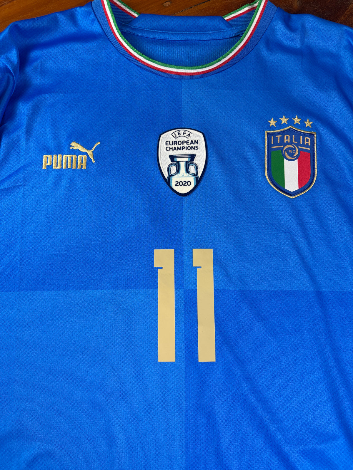 Italy	2020 Home Puma Football Shirt Extra Large Gnoto 11