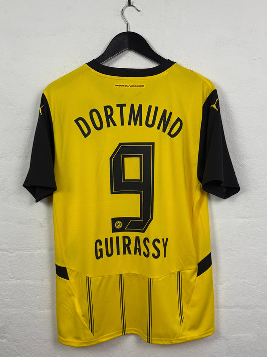 Dortmund 2024/25 Home Puma Football Shirt L Guirassy 9