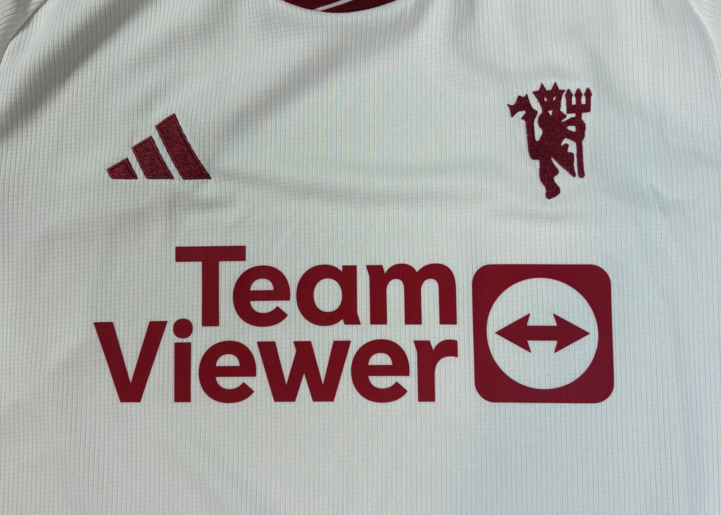 Manchester United 2023/24 Away Adidas Football Shirt Large