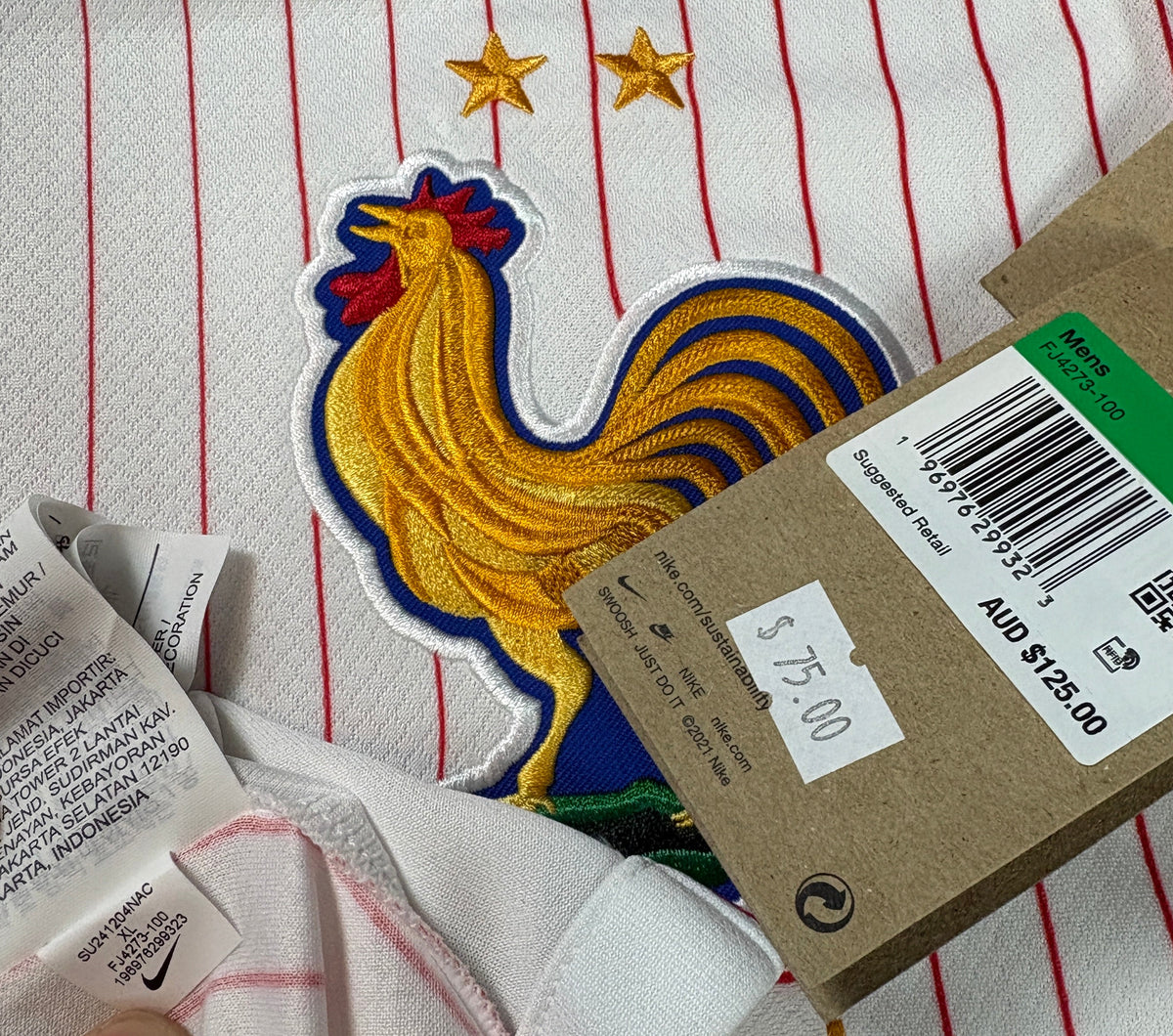 France 2024 Away Nike Football Shirt Extra Large Tchouameni 8