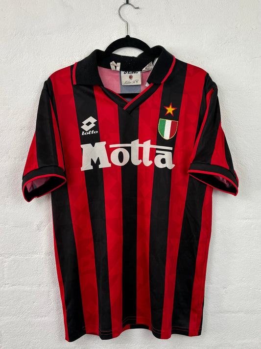Ac Milan 1993/94 Home Lotto Football Shirt Large
