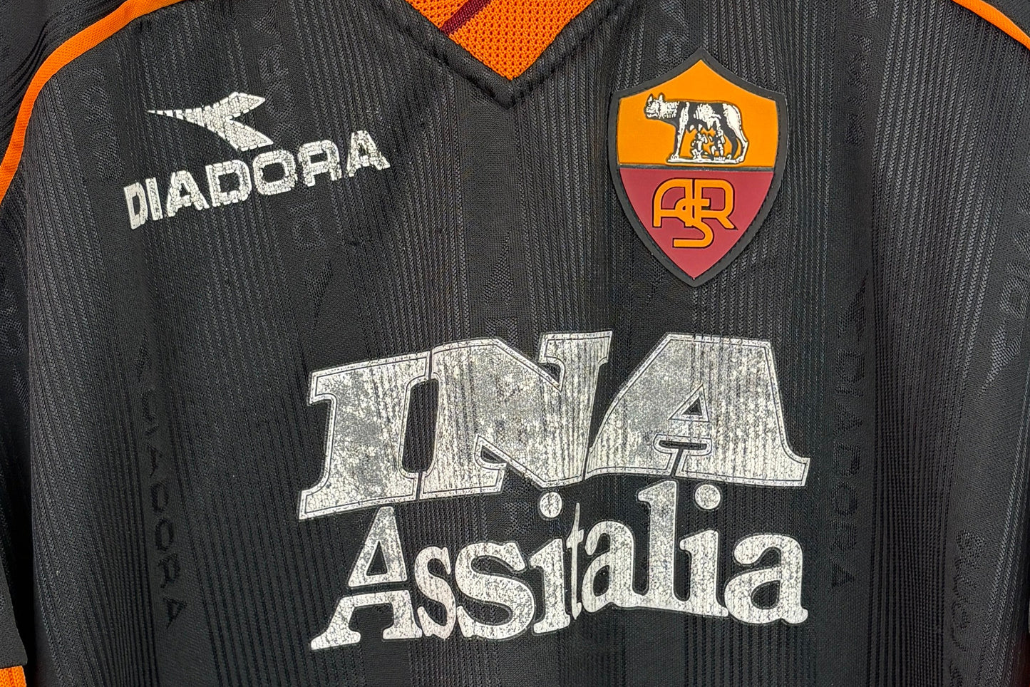 Roma 1999/00 Third Diodora Football Shirt Extra Large